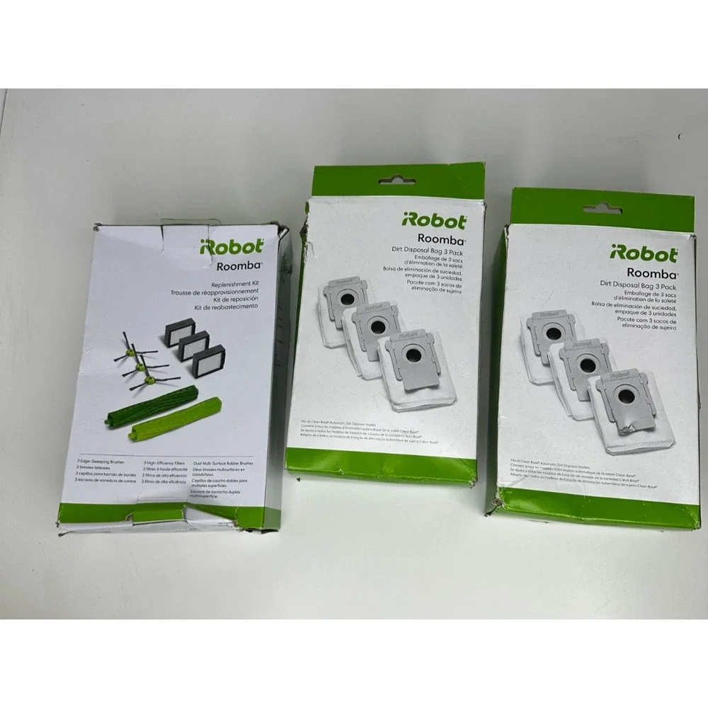 iRobot Roomba 5 Disposable Dirt Bags Brush Roller Filter Lot Replacement NEW
